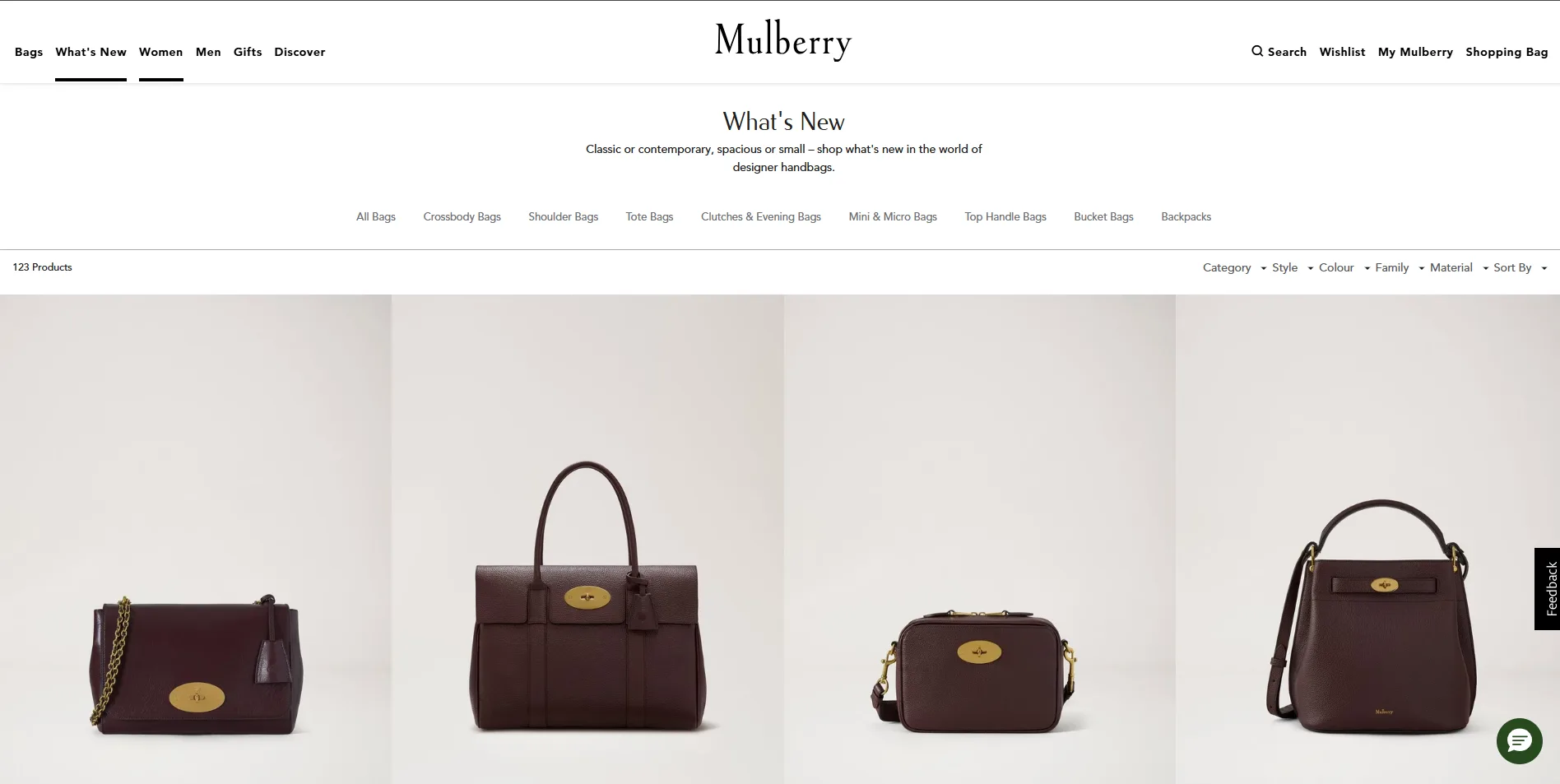 Mulberry homepage
