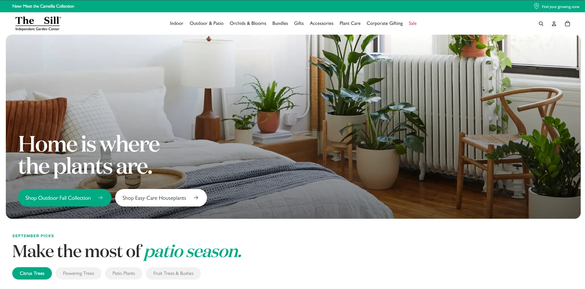 The Sill homepage