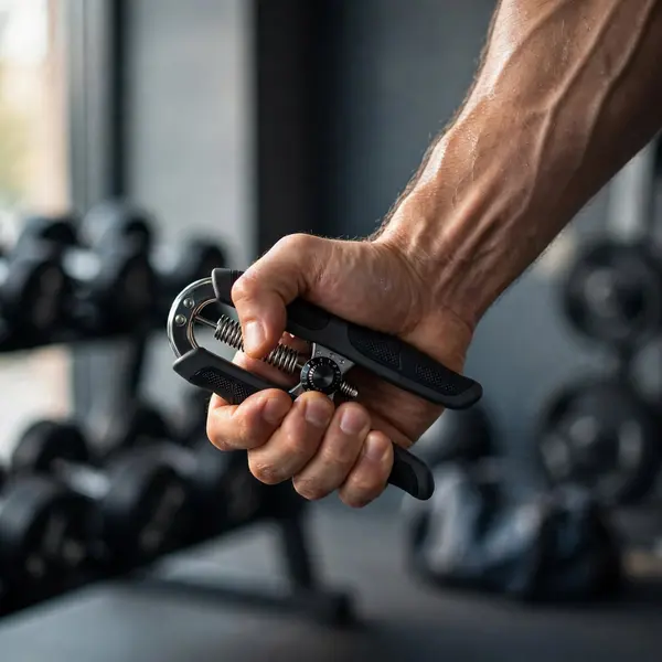 Adjustable Hand Grip Strengthener with Non-Slip Handles for Forearm and Grip Training