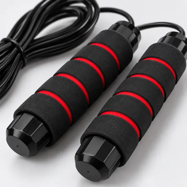 Adjustable Speed Jump Rope with Foam Handles for Fitness and Cardio Training image 2