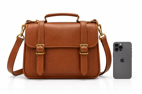 Genuine Leather Crossbody Bag – Handcrafted Everyday Shoulder Bag — Image 4