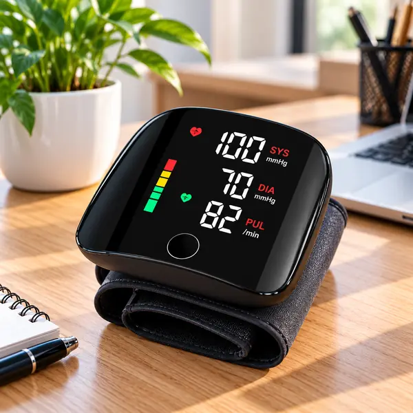 Health Monitoring Bundle: Digital Wrist Blood Pressure Monitor + VivaChek Ino Digital Blood Glucose