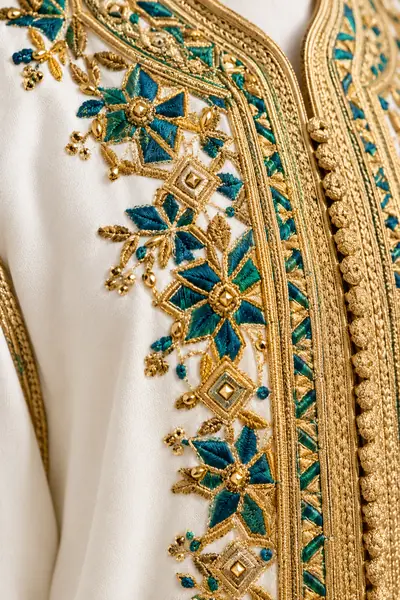 Traditional Moroccan Djellaba - Premium Embroidered — Image 2