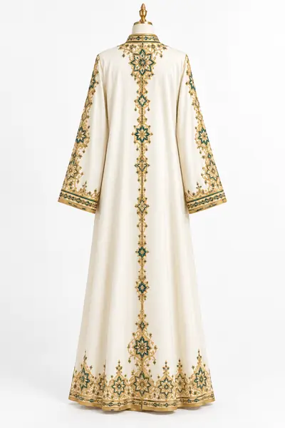 Traditional Moroccan Djellaba - Premium Embroidered — Image 3