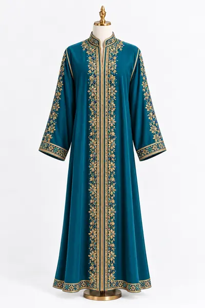 Traditional Moroccan Djellaba - Premium Embroidered — Image 9