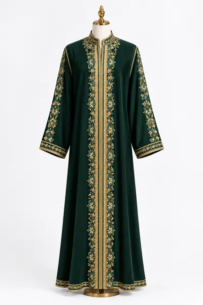 Traditional Moroccan Djellaba - Premium Embroidered — Image 6