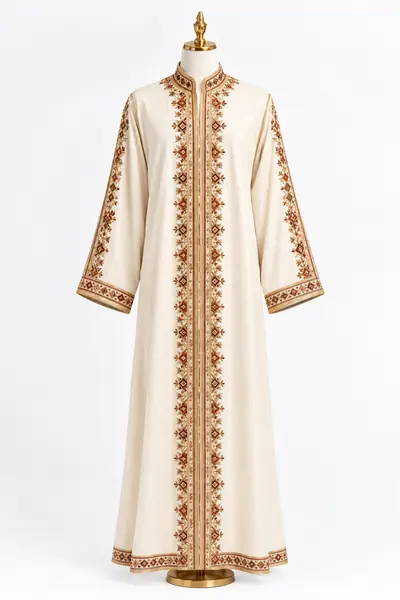 Traditional Moroccan Djellaba - Premium Embroidered — Image 4