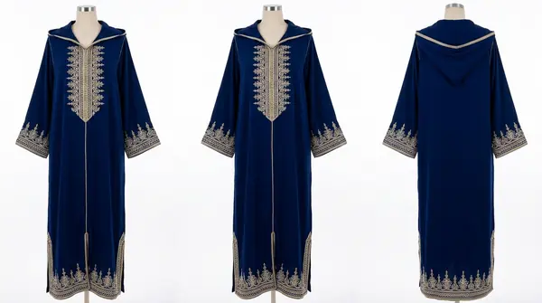 Traditional Moroccan Djellaba - Premium Embroidered — Image 5
