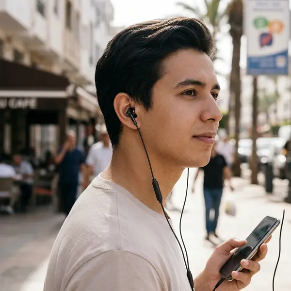 Wired In-Ear Earphones with Microphone and 3.5 mm Jack