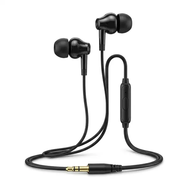 Wired In-Ear Earphones with Microphone and 3.5 mm Jack