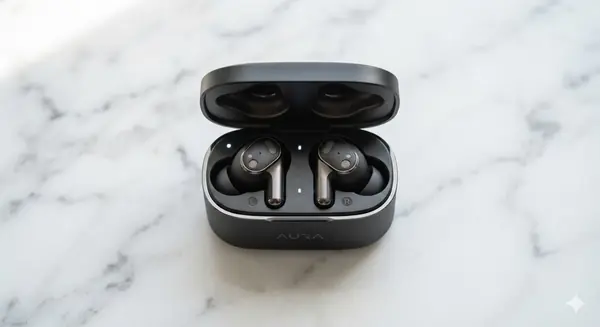 Wireless Bluetooth Earphones with Noise Cancellation & Charging Case